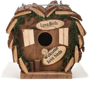 Tuin Decoratie Vogelkooien Houten Vogel Huis Nestkastje Opknoping Vogelnesten Huis Tuin Decoratie Vogelhuisjes Vogelkooi
