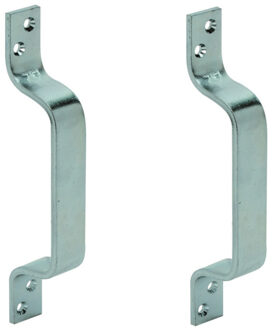 Tuin deurgreep - 2x - staal - 15 cm - Handvatten / meubelgrepen