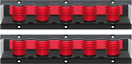 Tuin gereedschap houders/klemmen - 2x klemmen - voor stelen - opbergsysteem