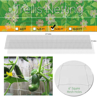 Tuin Groen Nylon Groente Plant Trellis Netting Ondersteuning Klimmen Bean Plant Netten Groeien Fencegarden Hek Nylon Netto Tuinieren
