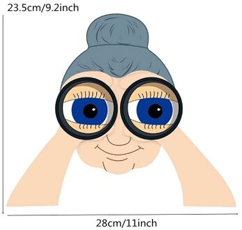 Tuin Hek Grappige Decor Mooie Paar Nieuwsgierige Gluren Oude Mannen En Lady Outdoor Yard Achtertuin Tuin Stake Decoratie Ornament