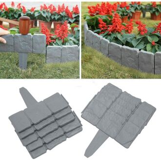 Tuin Hek Rand Cobbled Steen Effect Diy Plastic Gazon Rand Plant Grens Decoratieve Tuin Landschap 8