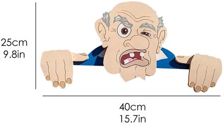 Tuin Illustratie Hek Decoratie Angry Oude Man En Dame Tuin Art Boerderij Binnenplaats Ornament Beeldjes Miniatuur Stakes