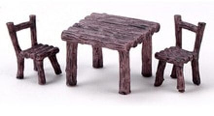 Tuin Landschap Decoratie Craft Plant Ornament Hars Tafel & Stoel Decor