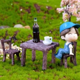 Tuin Landschap Decoratie Craft Potten Fee Hars Tafel & Stoel Decor