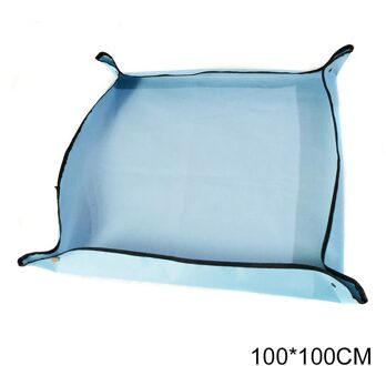 Tuin Patio Plant Potgrond Mat Tuinieren Transplanteren Waterdicht Pad Outdoor GR5 blauw 100x100cm