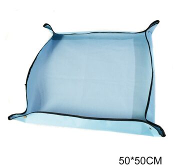 Tuin Patio Plant Potgrond Mat Tuinieren Transplanteren Waterdicht Pad Outdoor IQ6 blauw 50x50cm