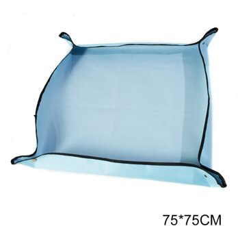 Tuin Patio Plant Potgrond Mat Tuinieren Transplanteren Waterdicht Pad Outdoor IQ6 blauw 75x75cm