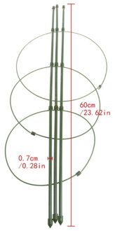 Tuin Plant Ondersteuning Klimmen Planten 45Cm 60Cm Conische Trellis Supporter Frame 6CM