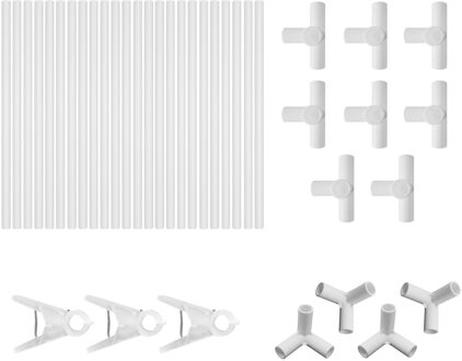 Tuin Plant Ondersteuning Kooien Connector Wijnstok Ondersteuning Klimrek Voor Planten Uitbreidbaar Ingemaakte Frame Connectors Plant Stakes
