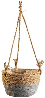 Tuin Plant Opslag Mand Jute Touw Opknoping Planter Geweven Indoor Outdoor Bloem Houder Macrame Plant Hangers Thuis Decor