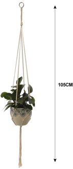 Tuin Plant Opslag Mand Jute Touw Opknoping Planter Geweven Indoor Outdoor Bloem Houder Macrame Plant Hangers Thuis Decor