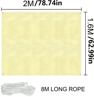 Tuin Plant Schaduw Netto Insect-Proof Groente Cover Zon Bescherming Planten Houden Warm Onderdak Tuin Balkon Dekzeil wit