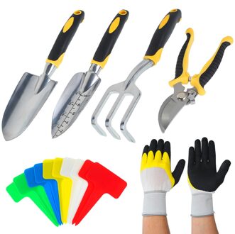 Tuin Plant Tool Set Mix-Functie Wortel Hark Hand Troffel Bonsai Schop Gazon Landbouwgrond Plant Transplantatie Graven Schoppen Gereedschap kit