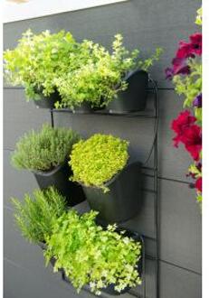 Tuin plantenbak verticaal 48x84 cm zwart 6020275