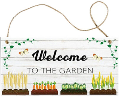 Tuin Plaque Hout Plaque Aanmelden Muur Opknoping Teken 20X10cm Hoge Precisie Afdrukken Heldere Kleur Levensechte Graphics Grote Decoratie B