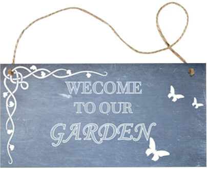 Tuin Plaque Hout Plaque Aanmelden Muur Opknoping Teken 20X10cm Hoge Precisie Afdrukken Heldere Kleur Levensechte Graphics Grote Decoratie