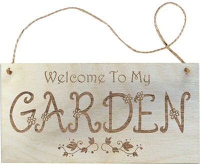 Tuin Plaque Hout Plaque Aanmelden Muur Opknoping Teken 20X10cm Hoge Precisie Afdrukken Heldere Kleur Levensechte Graphics Grote Decoratie