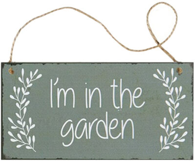 Tuin Plaque Hout Plaque Aanmelden Muur Opknoping Teken 20X10cm Hoge Precisie Afdrukken Heldere Kleur Levensechte Graphics Grote Decoratie