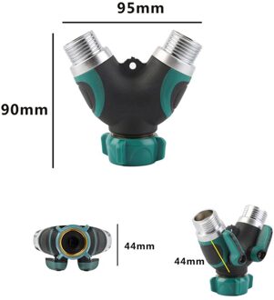 Tuin Praktische Kraan 2-Manier Distributeur Waterstroom Regulable Y Slang Connector Dubbele Waterklep Y-Type Shunt tuin