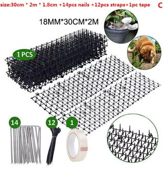 Tuin Prikkeling Strip Graven Stop Repellent Kat Afschrikmiddel Mat Spike Anti-Kat Hond