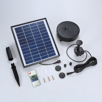 Tuin Solar Power Borstelloze Waterpomp Ingebouwde Accu Dompelpompen Led Pomp Water Fontein Voor Visvijver Decoratie