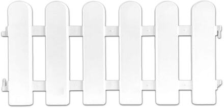 Tuin Staketsel Diy Plastic Gazon Plant Grens Decoratieve Tuin Landschap Eenvoudig Te Installeren Tuin Decor Wit 50x30cm
