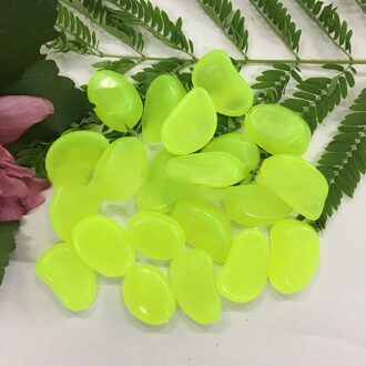 Tuin Steentjes Glow Stones Rocks Lichtgevende Pebbles voor Loopbruggen Outdoor Decor Aquarium Fish Tank Tuin Decoratieve Stenen 100pcs geel