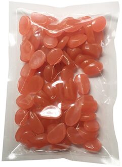 Tuin Steentjes Glow Stones Rocks Lichtgevende Pebbles voor Loopbruggen Outdoor Decor Aquarium Fish Tank Tuin Decoratieve Stenen 100pcs oranje