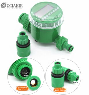 Tuin Timer Met 1/2/4-Way Hose Splitter Automatische Watering Irrigatie Controller Adapter Sluit 4/7Mm 8/11Mm 16Mm Slang BxAB686C