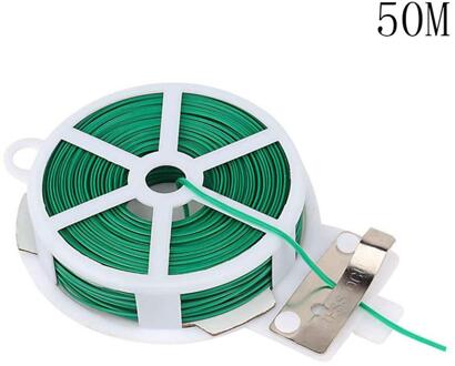 Tuin Twist Tie Keuken Bag Tuinieren Plant Groene Tie Draad Roll Met Draad Cutter 20/30/50 Meter keuken Tuingereedschap A40 50M