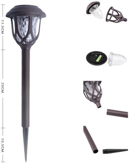 Tuin Verlichting Outdoor Solar Solar Led Route Verlichting Landschap Verlichting Gazon Licht Tuin Decoratie Licht Фонари Для Сада kleur