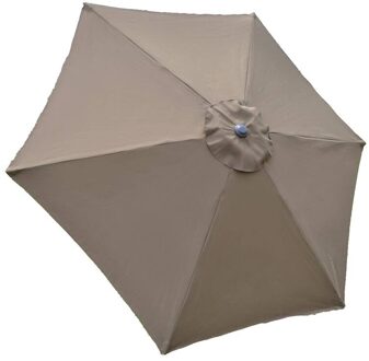Tuin Vervanging Paraplu Doek Outdoor Meubels Waterdicht Paraplu Met Crank Uv Bescherming Luifel Zonnescherm Vervanging khaki
