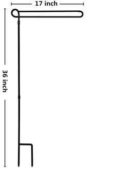 Tuin Vlag Stand Vlaggenmast Zwart Rvs Vlag Stand Yard Tuin Vlag Pole Vlag Houder Display Banners Accessoires # G30