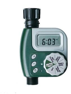 Tuin Watering Timer Digitale Automatische Irrigatie Controller Programmeur Van Irrigatie Thuis Slang Kraan Autoplay Self Watering groen