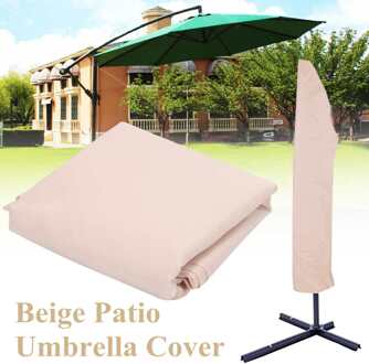 Tuin Weerbestendig Patio Cantilever Parasol Opknoping Paraplu Patio Zonnescherm Outdoor Paraplu Cover Waterdicht Polyester
