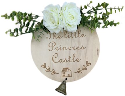 Tuin Welkom Teken Hout Bloem Krans Lente Bruiloft Opknoping Voordeur Teken Welkom Muur Teken Thuis Hanger Decoratie