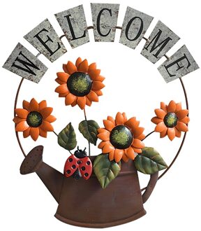 Tuin Welkom Tekenen Welkom Teken Handcrafts Metalen Voordeur Decor Muur Opknoping Teken Voor Deur Veranda Bar Cafe Decoraties style2