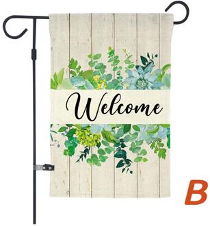 Tuin Welkom Vlaggen En Banners Krans Teken Vlaggen Jute Dubbelzijdig Zomer Boerderij Decor Voor Outdoor Yard Gazon Patio Veranda