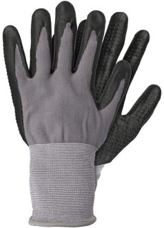 Tuin/werkhandschoenen grijs/zwart M - Werkhandschoenen