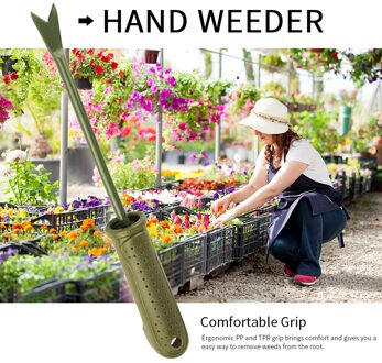 Tuin Wieder Kleine Korte Handvat Handleiding Rechte Landschapsarchitectuur Easy Apply Transplantatie Hand Tool Gazon Verwijdering Carbon Staal Thuis