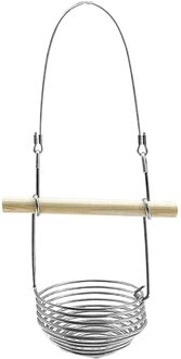 Tuin Wilde Vogel Feeder Haak Opknoping Zaad Outdoor Eekhoorn Voeden Metalen Lente Vogel Feeder Uit Redelijke Laterale Gaten