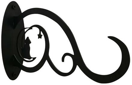 Tuin Zwarte Plant Haak Plant Opknoping Beugel Metalen Wand Haak Voor Outdoor Indoor Opknoping Planten Manden Bloempotten