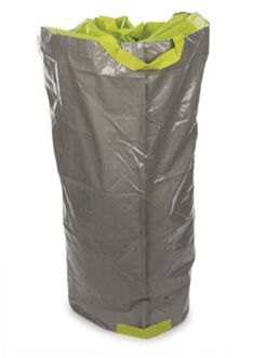 Tuinafvalzak 400 Liter 79 X 103 Cm Polyetheen Grijs/groen