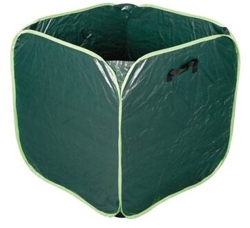 Tuinafvalzak - vierkant - 290 liter - groen - 66 x 66 cm