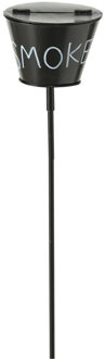Tuinasbak staand zwart 110 cm