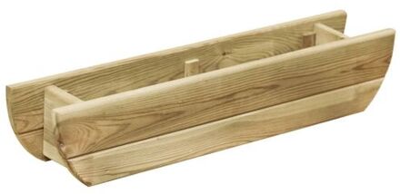 Tuinbak - Geïmpregneerd grenenhout - 80x16x16 cm - Montage vereist Bruin
