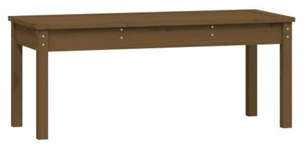 Tuinbank 109x44x45 cm massief grenenhout honingbruin