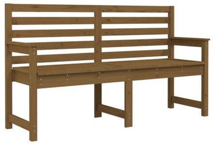 Tuinbank 159,5x48x91,5 cm massief grenenhout honingbruin