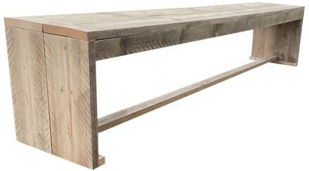 Tuinbank - New Harlem steigerhout 130 cm parkbank - zitbank - bank - tuinbank hout Bruin